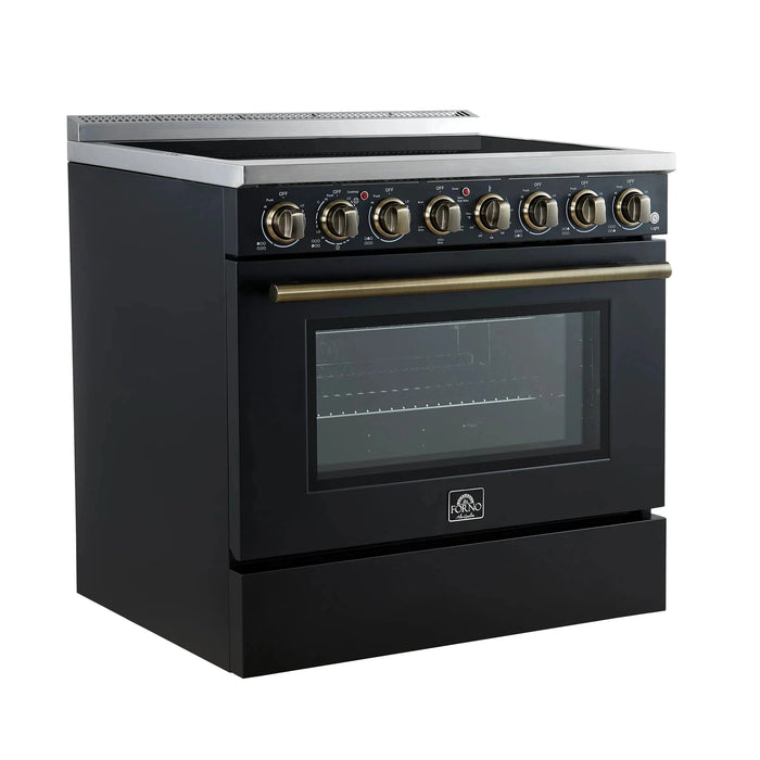 FORNO Paolo 36" Electric Range FFSEL6011-36BLK09K