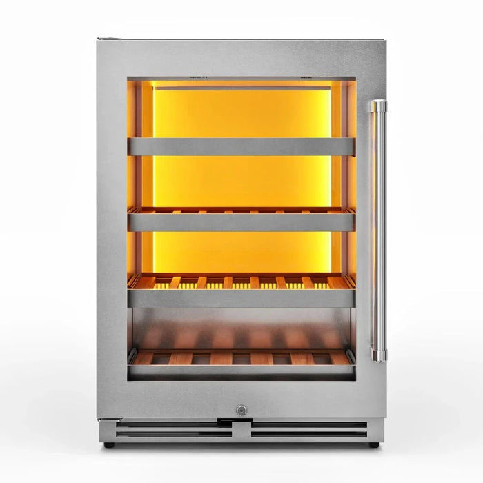 THOR 24" Undercounter Single Zone Wine Cooler Left- Hinge TWC24UL-LH09K