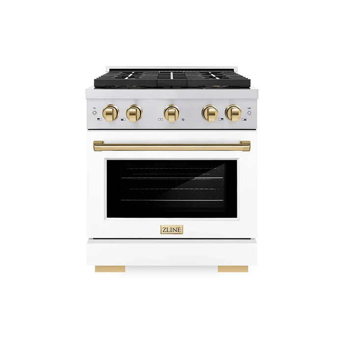 ZLINE 30" Paramount Gas Range DuoPro™ Cooktop, Convection Gas Oven PSGRZ-WM-30-G09K