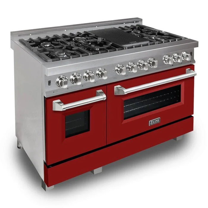 ZLINE 48" Bundle Range RAS-RM-48 & Range Hood 8654RM-48, 2KP-RASRMRH4809K
