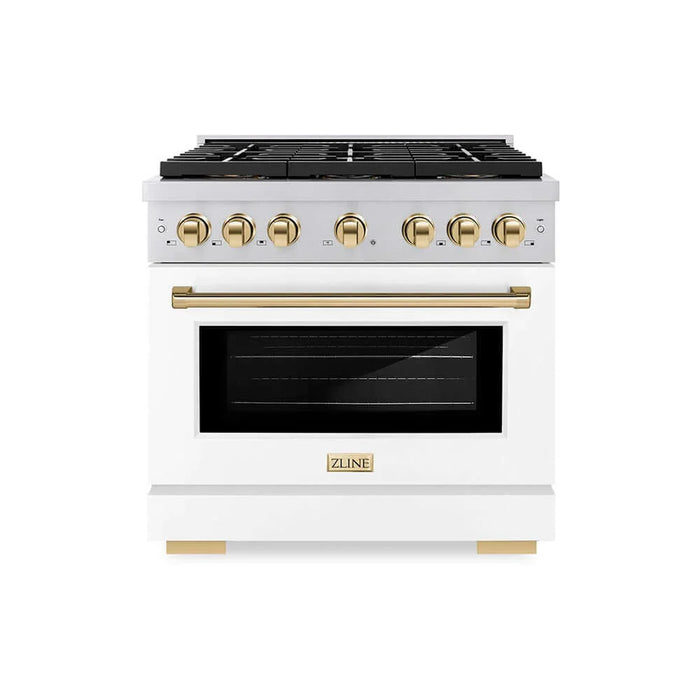 ZLINE 36" Paramount Dual Fuel Range DuoPro™ Cooktop, Electric Convection Oven PSDRZ-WM-36-G09K