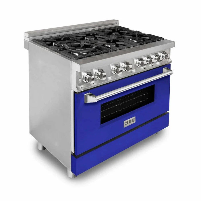 ZLINE 36" Bundle Range RA-BM-36 & Wall Range Hood KB-36, 2KP-RABMRH3609K