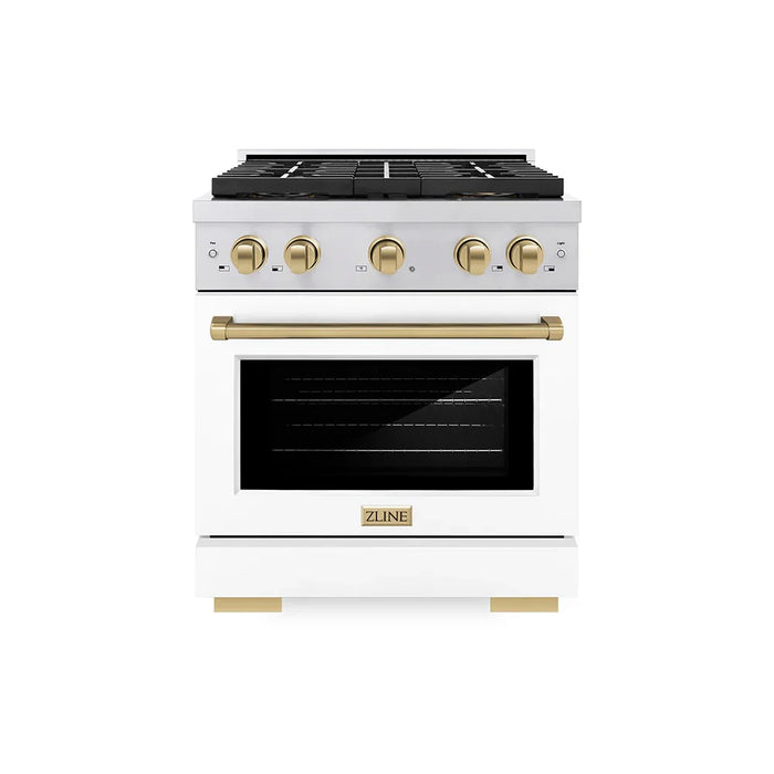 ZLINE 30" Paramount Dual Fuel Range DuoPro™ Cooktop, Electric Convection Oven PSDRZ-WM-30-CB09K
