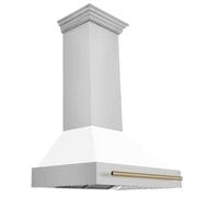 ZLINE 36" Autograph Stainless Wall Range Hood, 8654STZ-WM36-CB09K
