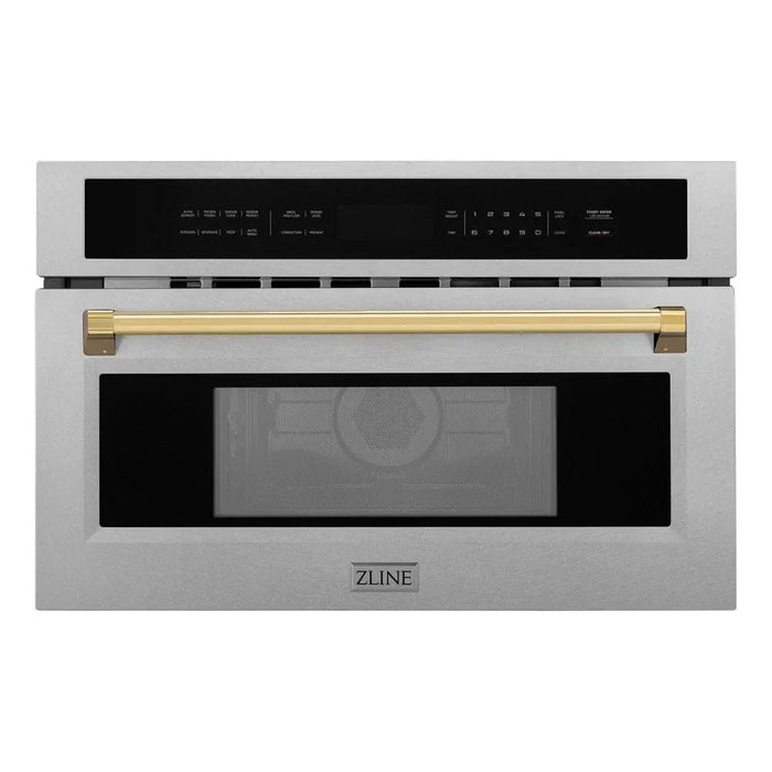 ZLINE 30” Convection Microwave, Stainless Steel, Gold MWOZ-30-SS-G09K