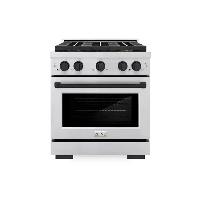 ZLINE 30" Paramount Gas Range DuoPro™ Cooktop, Convection Gas Oven PSGRZ-30-MB09K