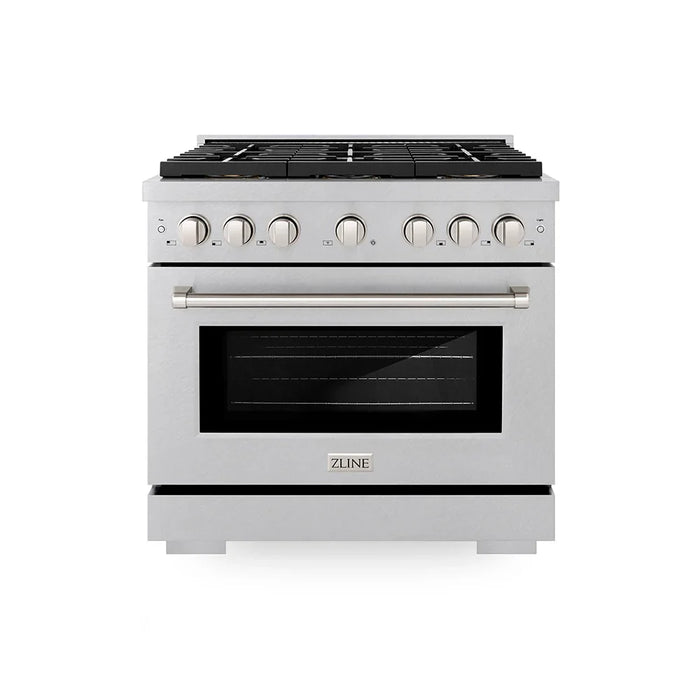 ZLINE 36" Paramount Dual Fuel Range DuoPro™ Cooktop, Electric Convection Oven PSDRS-3609K