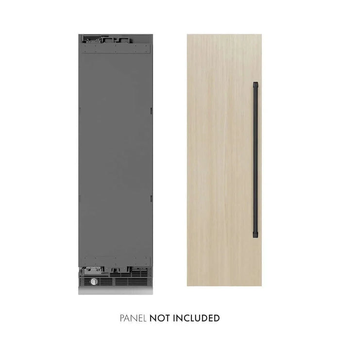 ZLINE 24" Panel Ready Column Freezer, Graphite Gray Interior Matte Black RBCFVZ-24-MB09K