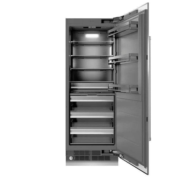 ZLINE 30" Column Refrigerator Stainless Steel, Graphite Gray Interior RCRV-304-3009K