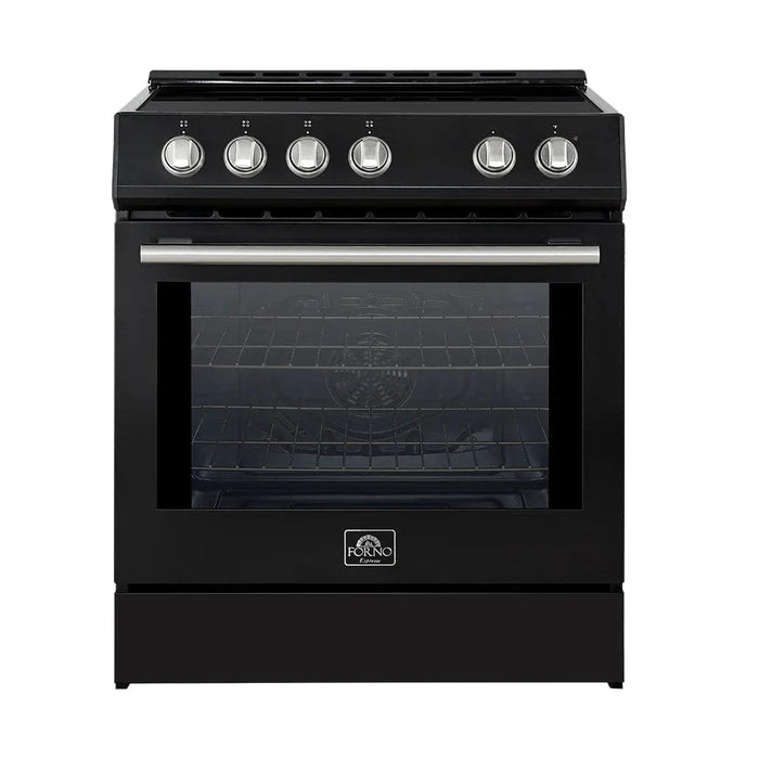 FORNO Espresso Leonardo 30" Induction Range FFSIN0982-30BLK09K