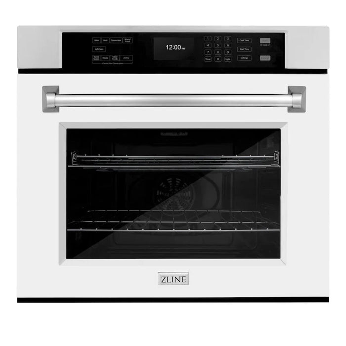 ZLINE 30 "Professional True Convection Single Wall Oven, Air Fry, Self Clean, White Matte WAS-WM-3009K