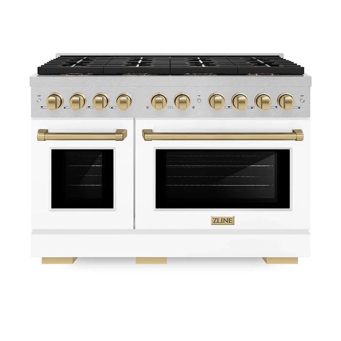 ZLINE 48" Paramount Dual Fuel Range DuoPro™ Cooktop, Dual Ovens PSDRSZ-WM-48-CB09K