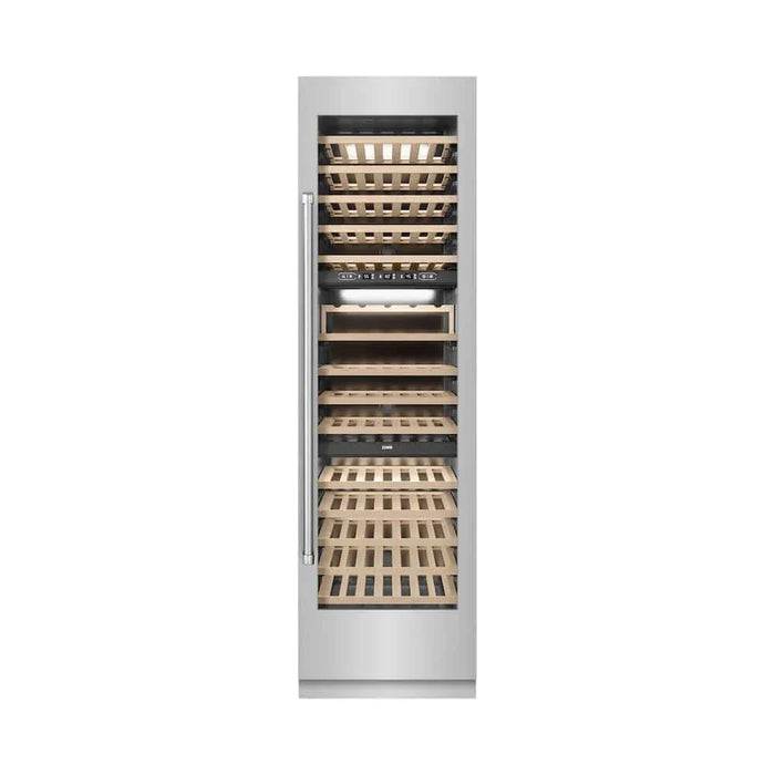 ZLINE 24"Triple Zone 100 Bottle Column Wine Cooler, Stainless Steel RCWV-304-2409K