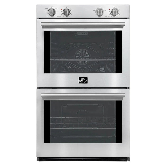 Forno Vomero 30-Inch Double Wall Oven in Stainless Steel, FBOEL1324-3009K