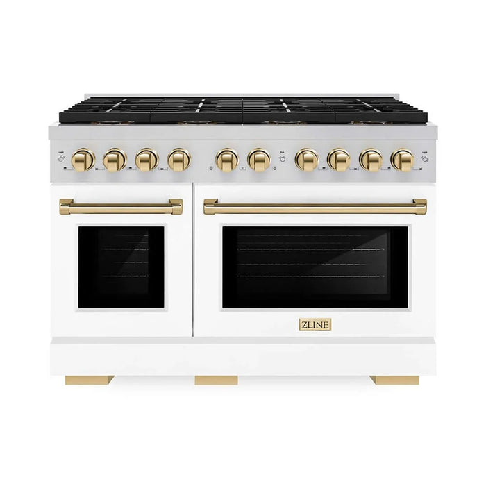 ZLINE 48" Paramount Gas Range DuoPro™ Cooktop, Dual Ovens PSGRZ-WM-48-G09K