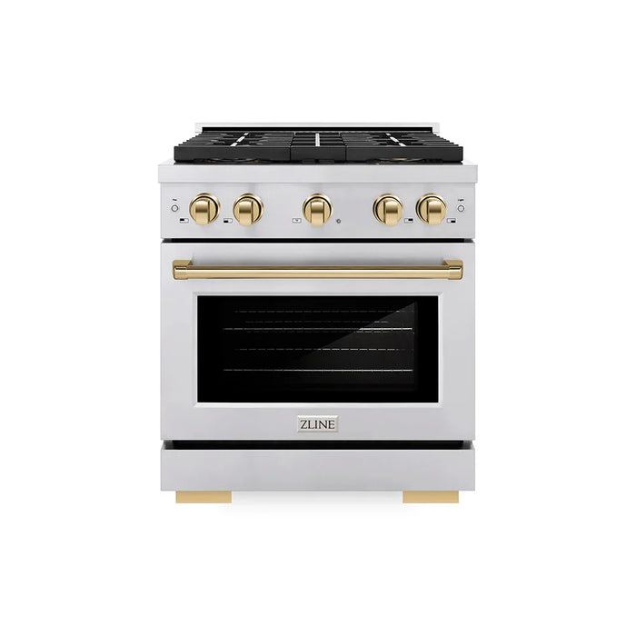 ZLINE 30" Paramount Gas Range DuoPro™ Cooktop, Convection Gas Oven PSGRZ-30-G09K
