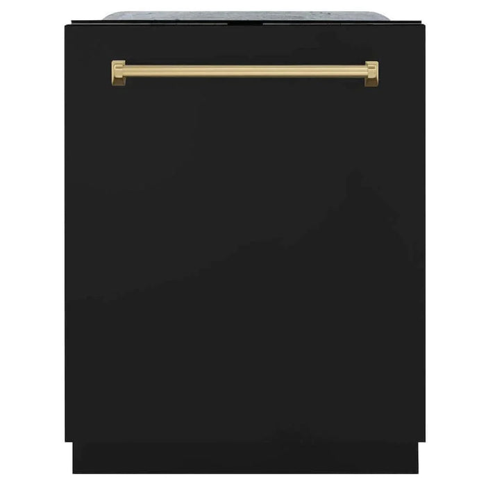 ZLINE 24" Autograph Tall Tub Dishwasher, Champagne Bronze, DWMTZ-BLM-24-CB09K
