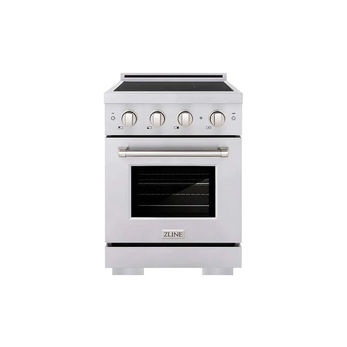 ZLINE 24" Paramount Induction Range, Cooktop, Electric Convection Oven SINR2409K