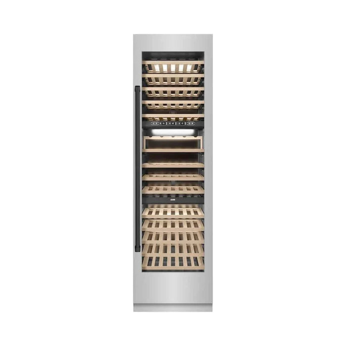 ZLINE 24"Triple Zone 100 Bottle Column Wine Cooler, Stainless Steel Matte Black RCWVZ-304-24-MB09K