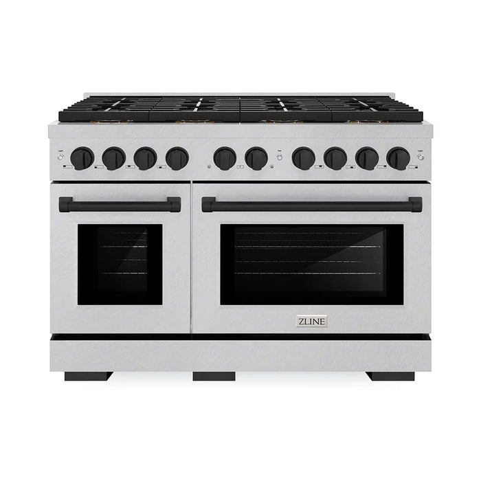 ZLINE 48" Paramount Gas Range DuoPro™ Cooktop, Dual Ovens PSGRSZ-48-MB09K