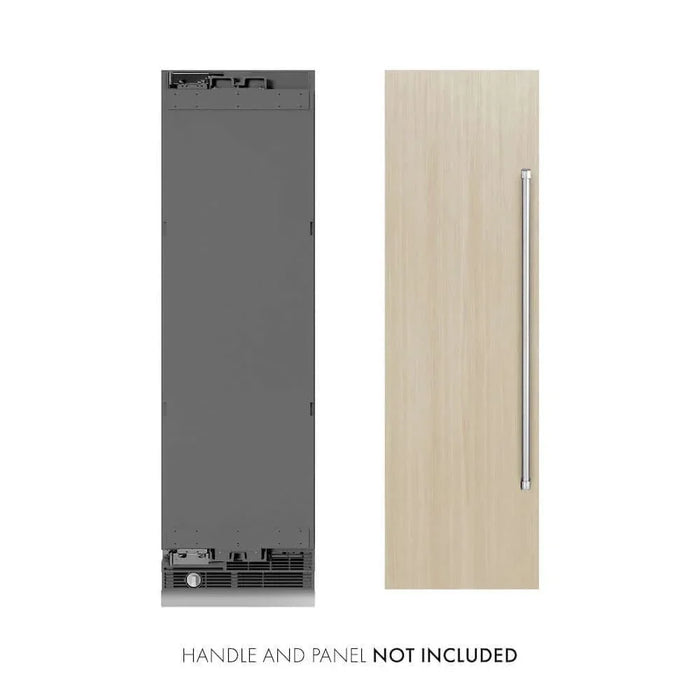 ZLINE 24" Panel Ready Column Freezer, Graphite Gray Interior RBCFV-2409K
