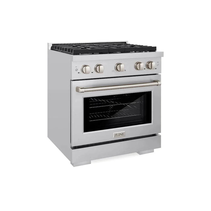 ZLINE 30"Paramount Dual Fuel Range Stainless Steel, SDR3009K