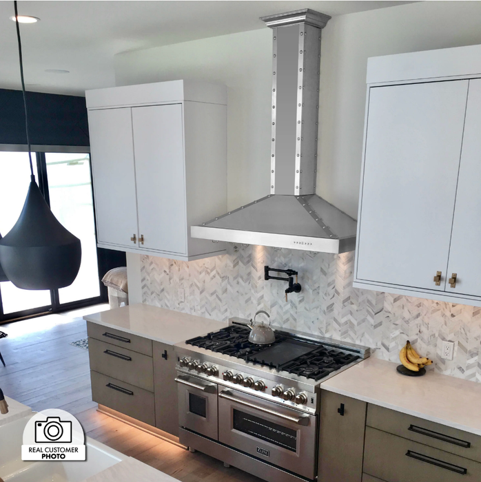 ZLINE Vented Crown Molding Profile 6 for Island Range Hood, CM6V-KB2iS09K
