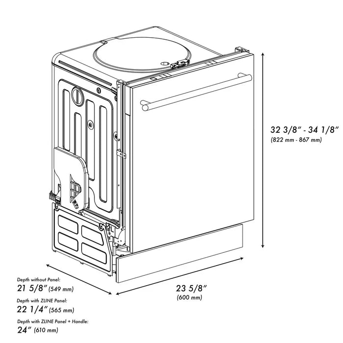 ZLINE 30 " Package Range RGB-30, Range Hood BSKBN, Microwave MWD-1 , Dishwasher DW-BS-24,  4KP-RGBRH30-MWDW09K