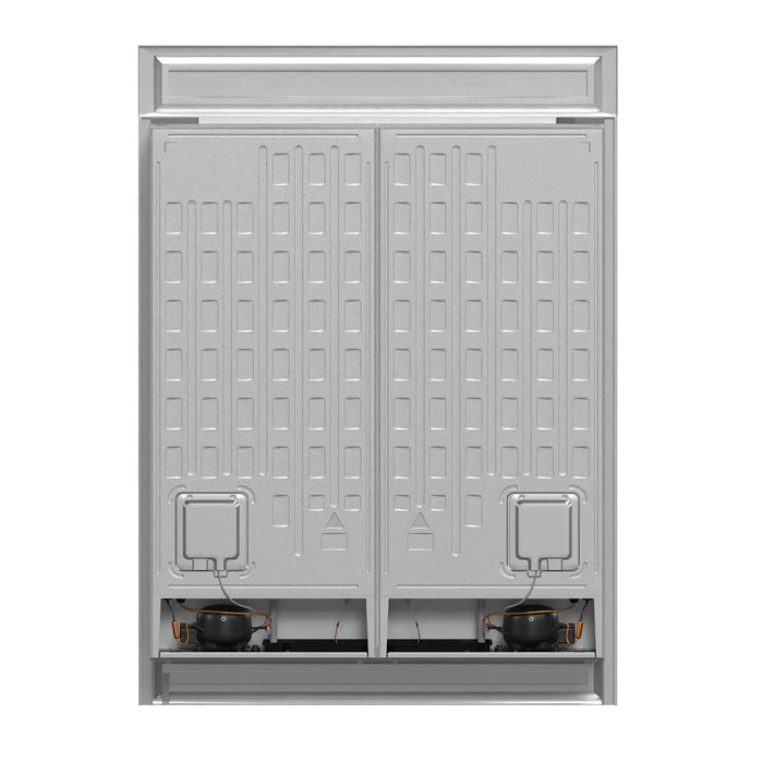 Forno 60" Maderno 2-Piece Convertible Built-In Refrigerator/Freezer with Decorative Grill Trim, 27.2 cu.ft. FFFFD1722-60S09K