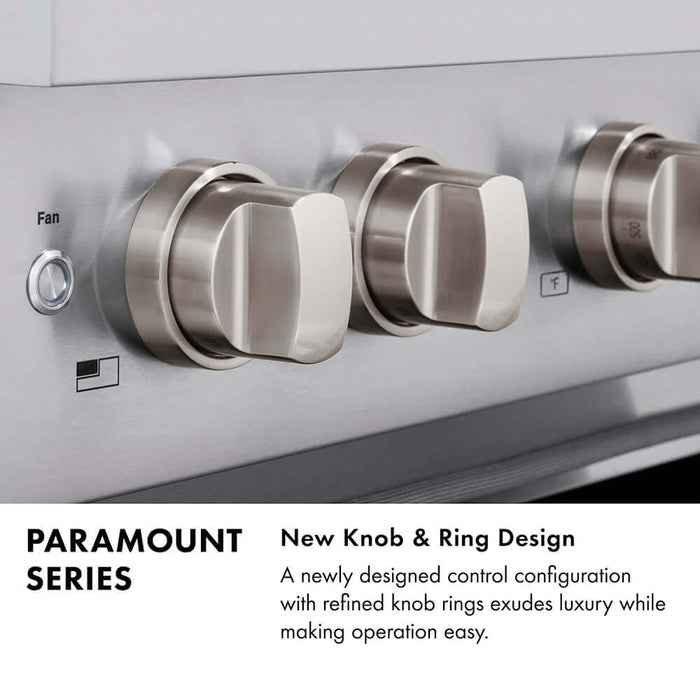 ZLINE 48" Paramount Dual Fuel Range DuoPro™ Cooktop, Dual Ovens PSDRBZ-48-CB09K