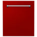 24" Dishwasher with Red Gloss panel, Stainless Tub, DWV - RG - 24 - Farmhouse Kitchen and Bath