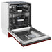 24" Dishwasher with Red Gloss panel, Stainless Tub, DWV - RG - 24 - Farmhouse Kitchen and Bath