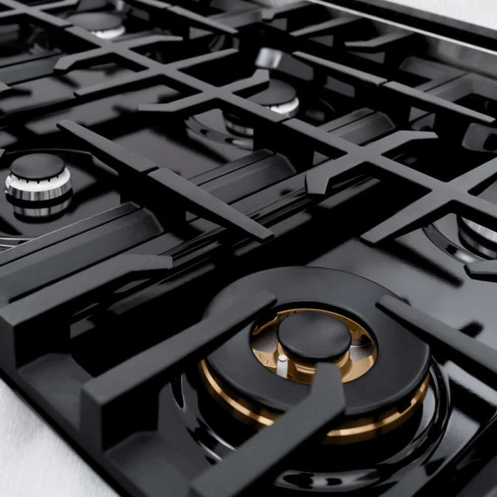 ZLINE 48" Dual Fuel Range, Gas Cooktop, Electric Convection Oven DuraSnow® Stainless Steel, White Matte Door CDRS-WM-4809K