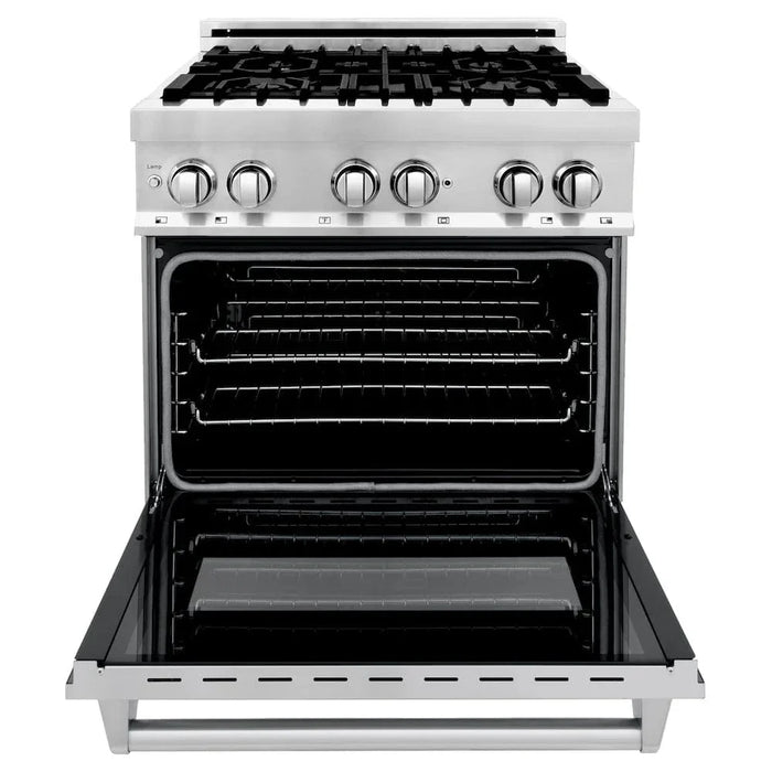 ZLINE 30" Dual Fuel Oven Range, Stainless Steel, Griddle RA-GR-3009K