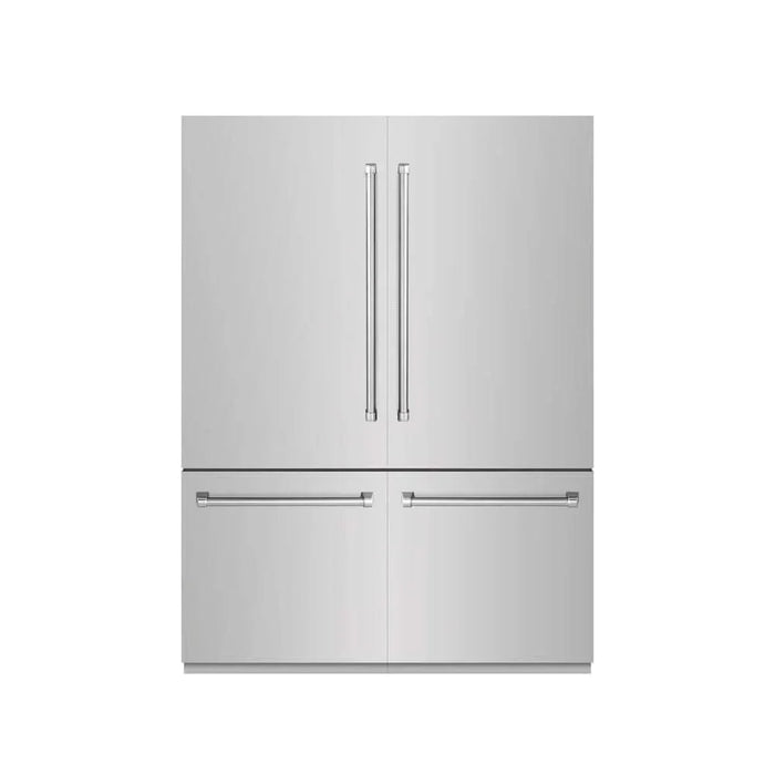 ZLINE 60" Panel Ready Built-In Bottom Freezer Refrigerator,Water Dispenser, Ice Maker,Graphite Gray, GRBIV-304-6009K