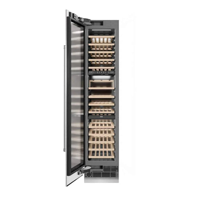ZLINE 18"Triple Zone 68 Bottle Left Hinge Column Wine Cooler, DuraSnow® Stainless Steel RCWVL-SN-1809K
