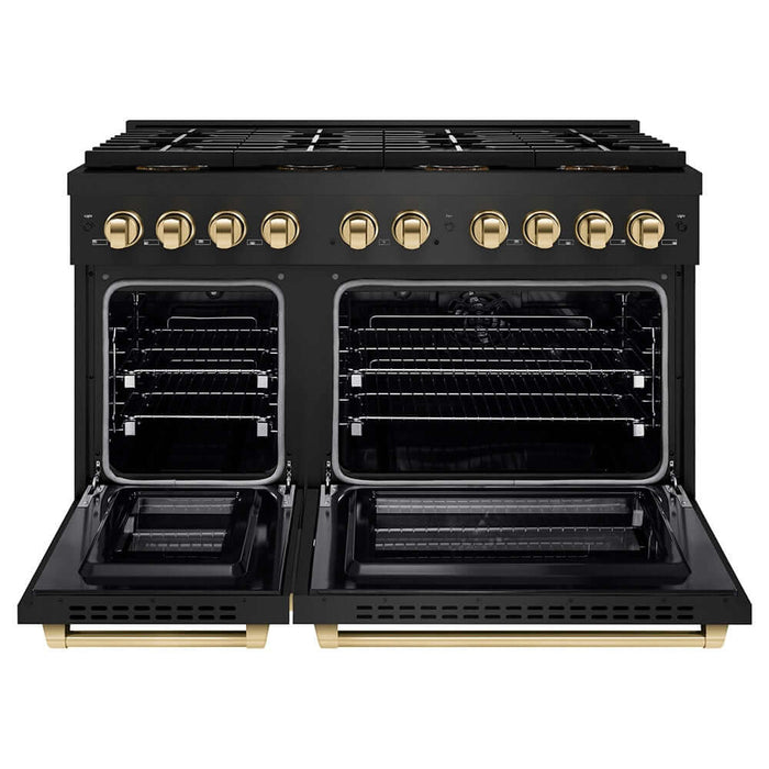 ZLINE 48" Paramount Dual Fuel Range DuoPro™ Cooktop, Dual Ovens PSDRBZ-48-G09K