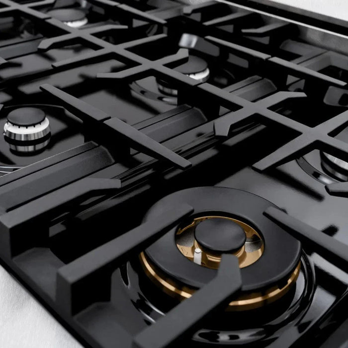 ZLINE 36" Classic Gas Range, Convection Gas Oven DuraSnow® Stainless Steel, CGRS-3609K
