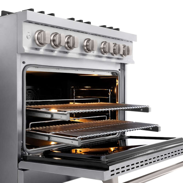 ZLINE 36" Select Dual Fuel Range Gas Cooktop Electric Convection Oven Stainless Steel HDR3609K