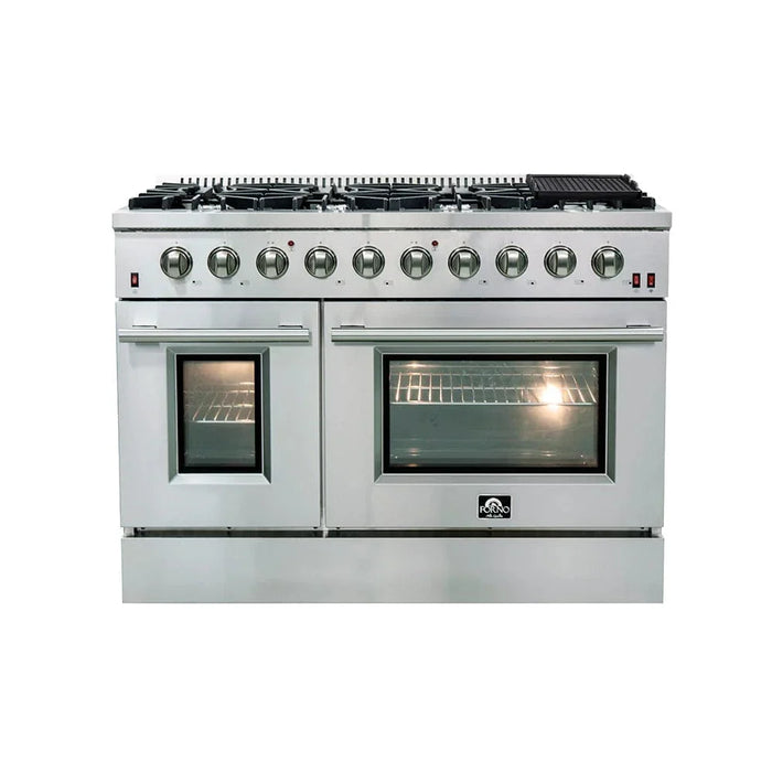 FORNO Appliance Package - 48" Gas Range and 60" Refrigerator FBDL-005-01CAUS09K