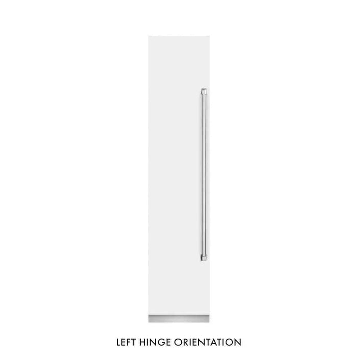 ZLINE 18" Left Hinge Column Freezer White Matte Stainless Steel, Graphite Gray Interior RCFVL-WM-1809K