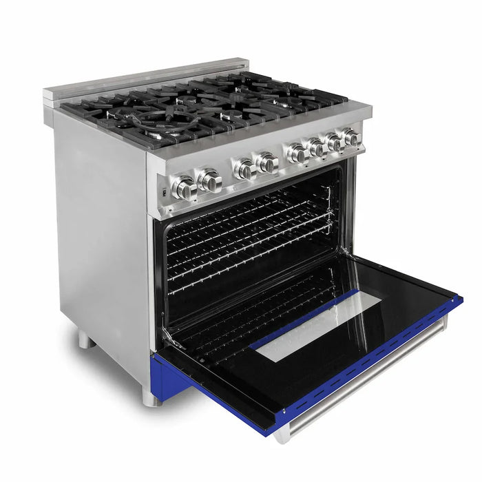 ZLINE 36" Bundle Range RA-BM-36 & Wall Range Hood KB-36, 2KP-RABMRH3609K