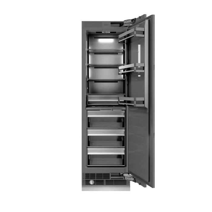 ZLINE 30" Panel Ready Column Refrigerator, Graphite Gray Interior Champagne Bronze RBCRVZ-30-CB09K