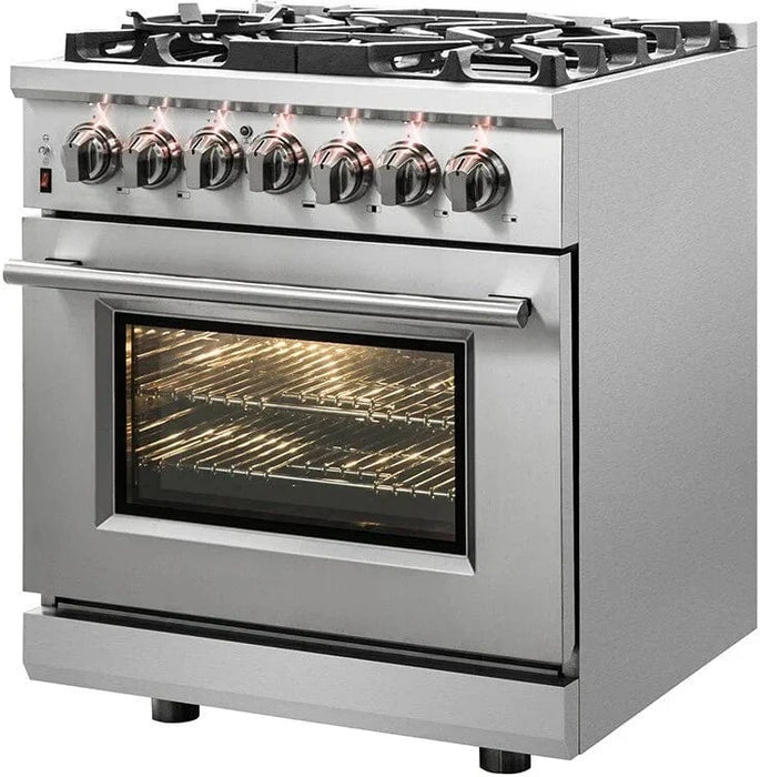 Forno 30" Dual Fuel Range, FFSGS6125-3009K