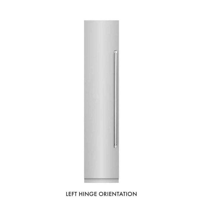 ZLINE 18" Left Hinge Column Freezer Stainless Steel, Graphite Gray Interior RCFVL-304-1809K