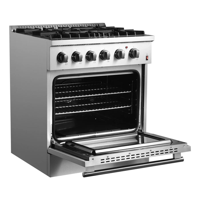FORNO Marco 30" Dual Fuel Range FFSGS6197-3009K