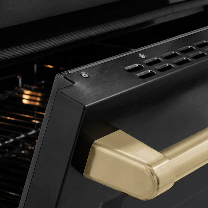 ZLINE 30" Paramount Induction Range, Cooktop, Electric Convection Oven, Accents SINRBZ-3009K