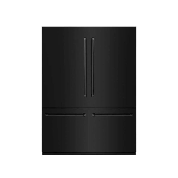 ZLINE 60" Panel Ready Built-In Bottom Freezer Refrigerator,Water Dispenser, Ice Maker, Black Stainless Steel,Graphite Gray, GRBIV-BS-6009K