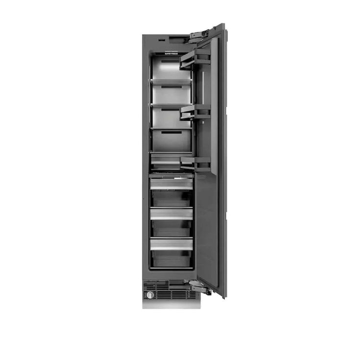 ZLINE 18" Panel Ready Right Hinge Column Freezer, Graphite Gray Interior RBCFVR-1809K