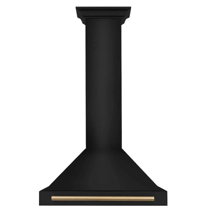 ZLINE Convertible Black Stainless Steel Wall Mount Range Hood BSKB4Z-30-G09K